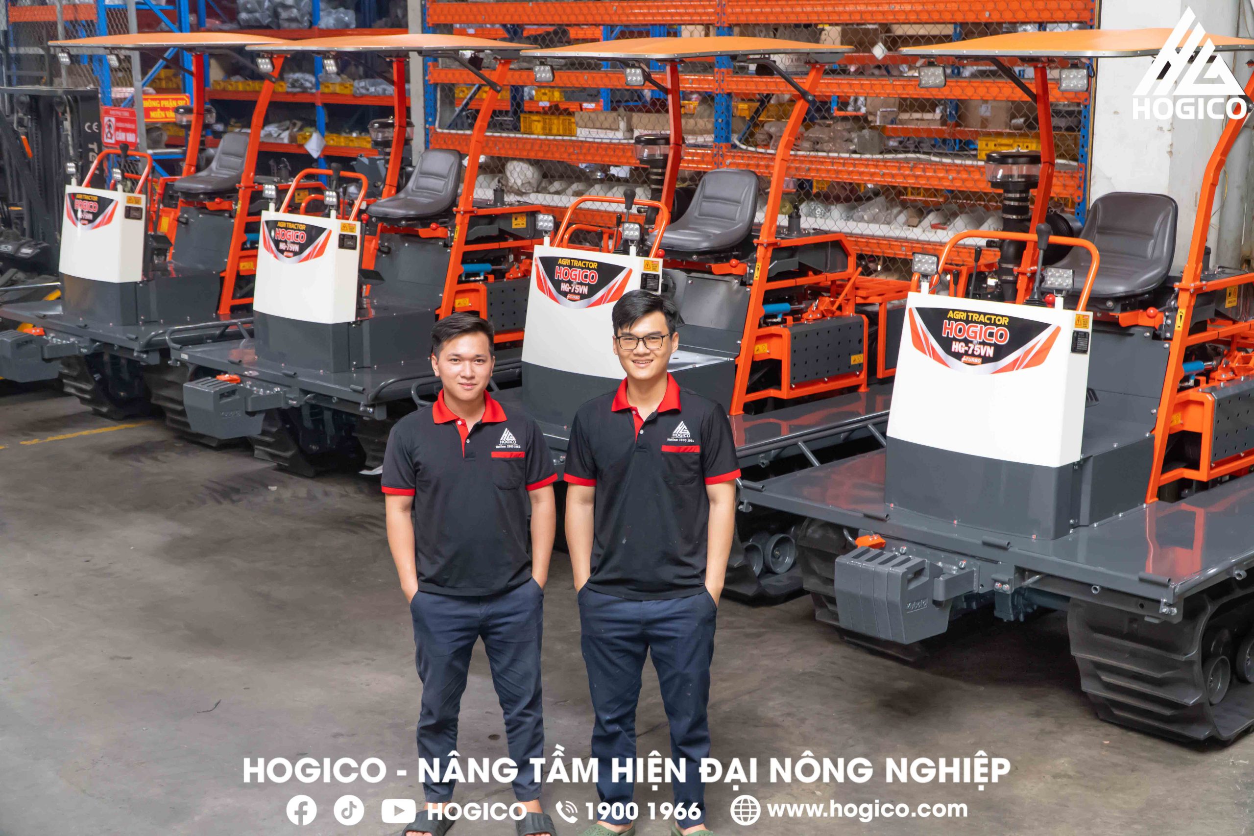 HOGICO Xuất Khẩu Lô Hàng 8 Máy Kéo Bánh Xích HOGICO Xuất Khẩu Lô Hàng 8 Máy Kéo Bánh Xích