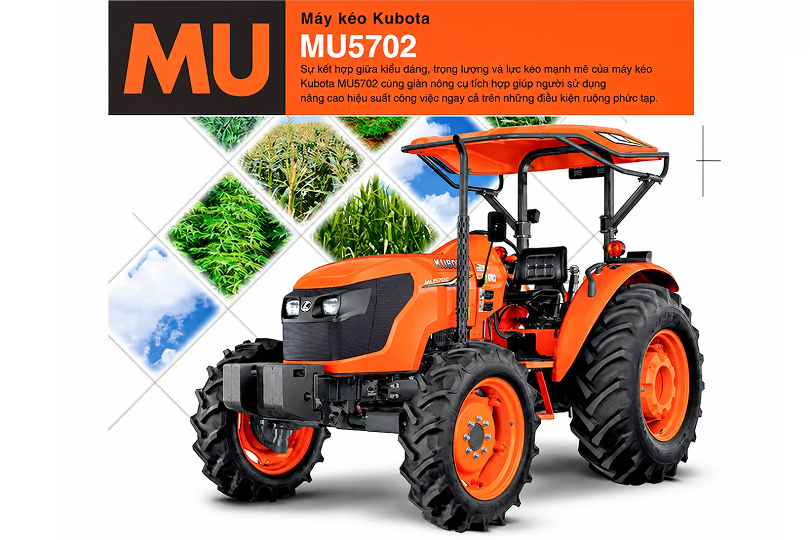 MÁY KÉO KUBOTA MU5702-B