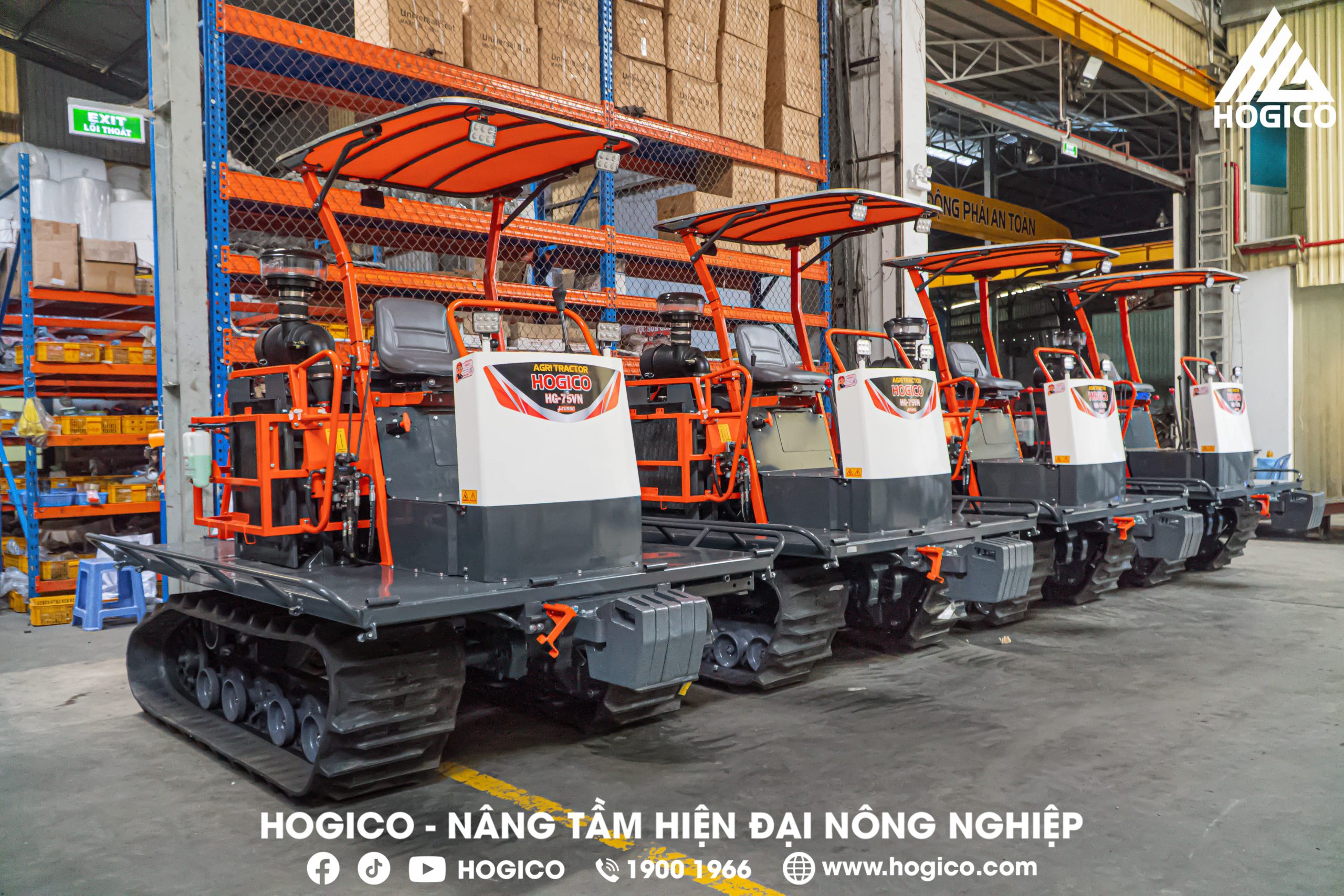 HOGICO Xuất Khẩu Lô Hàng 8 Máy Kéo Bánh Xích