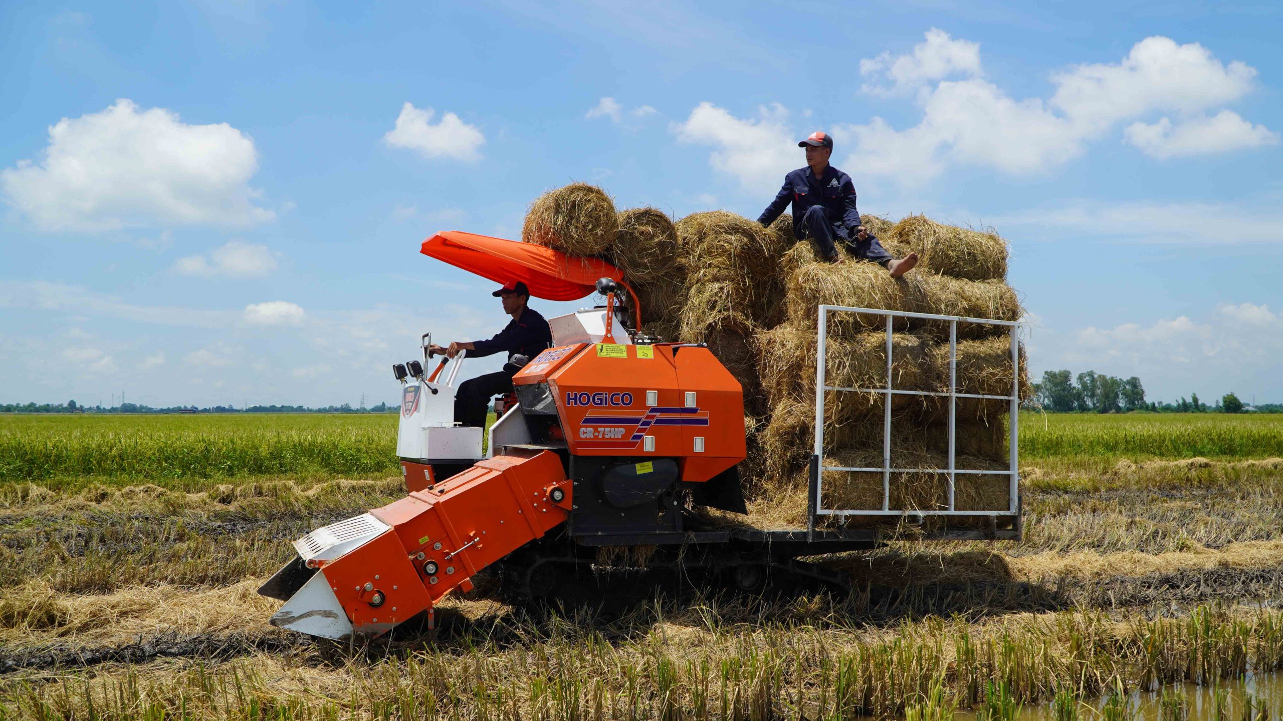Máy Cuốn Rơm Tự Hành